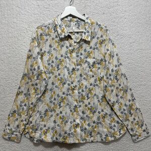 KUHL Women's Size L Hadley Long Sleeve Button-up Shirt Tencel Floral Print